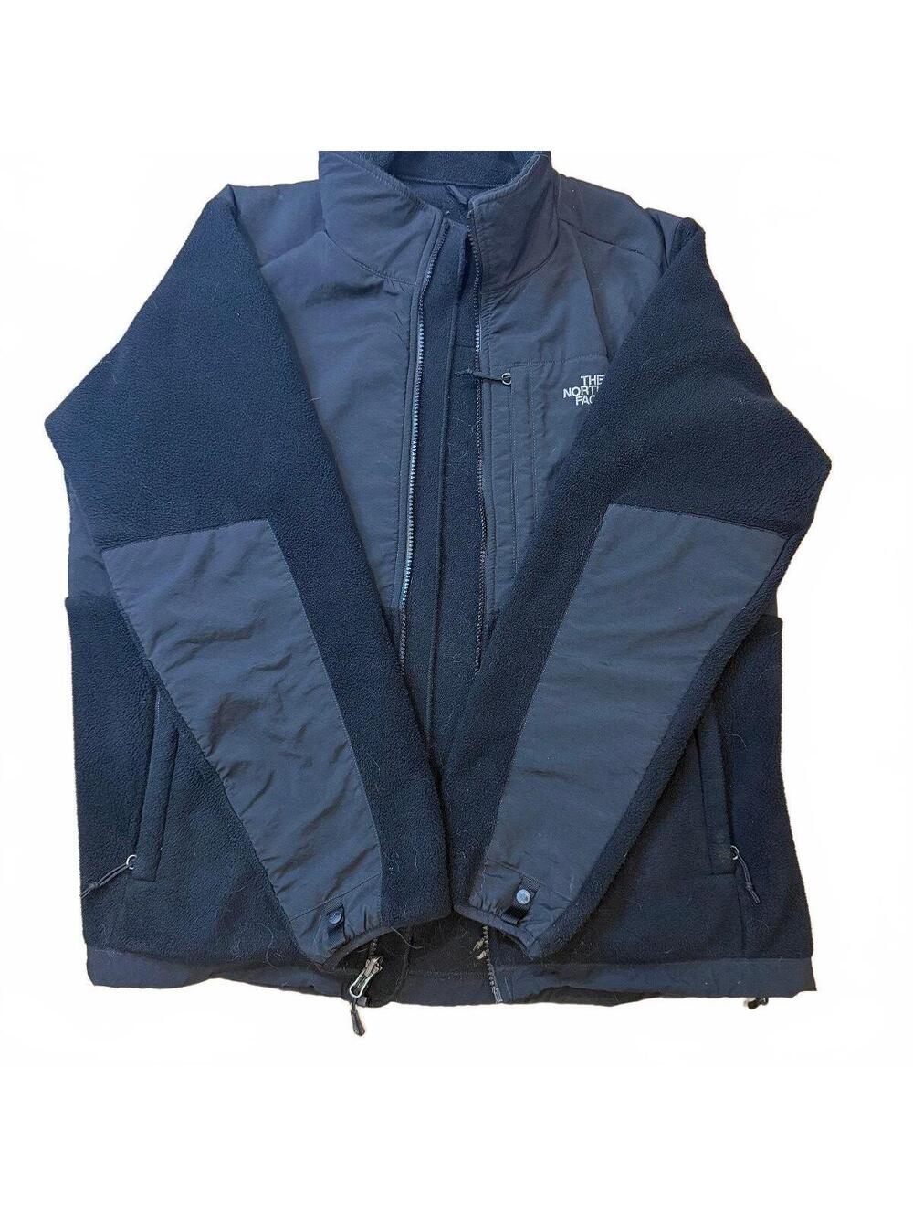 The North Face Denali Fleece Jacket Womens XL Black Full Zip Outdoor TNF